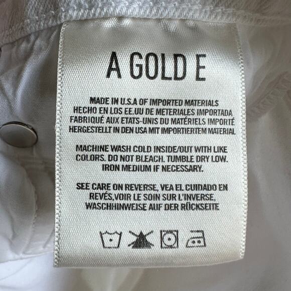 AGOLDE Nico High Rise White Slim Leg Jeans - Picture 8 of 9